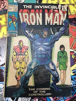 Buy Marvel Comics Group ❤️ The Invincible Iron Man 💪 Vol.1 No.12 April 1969 😎 • 40£
