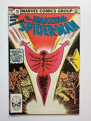 Buy Amazing Spider-Man Annual #16 1st Monica Rambeau As Captain Marvel App 1982 VG+ • 17.05£