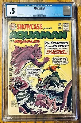 Buy SHOWCASE #30 CGC 0.5 1961 DC Silver Age (1st Aquaman Tryout & Origin) • 100.95£