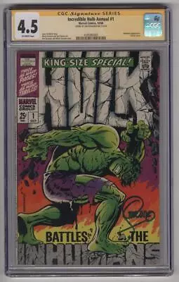 Buy Incredible Hulk Annual 1 CGC 4.5 Classic Jim Steranko Hulk Cover Signature Serie • 310.64£