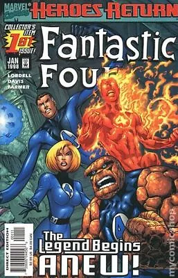 Buy Fantastic Four 1A.D Davis Variant NM 1998 Stock Image • 3.26£