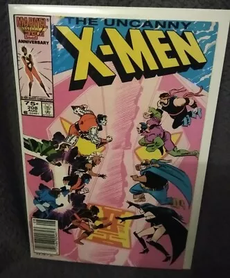 Buy UNCANNY X-MEN #208 VF/NM 1986 Marvel Comics - Newsstand - Romita Jr Cover • 6.95£