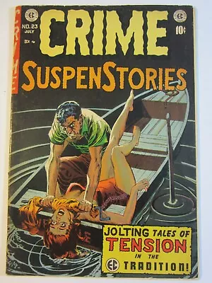 Buy Crime SuspenStories #23 GD (EC, 1954) Al Feldstein Strangulation Cover! • 387.53£