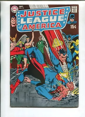 Buy Justice League Of America 74 Fine+ V1 Dc 1969! Classic Neal Adams Cover! Vs Jsa! • 31.06£