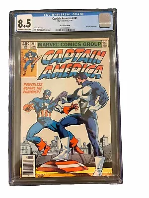 Buy Captain America #241, Cgc 8.5 Wp, 1980 Bronze Key, Newsstand Frank Miller Cover! • 66.01£