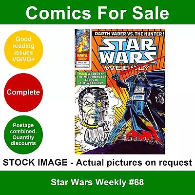 Buy Star Wars Weekly #68 Comic - VG/VG+ 13 June 1979 - Marvel UK • 3.49£