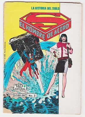 Buy Superman El Hombre De Acero #2 Mexican Comic Vid Lois Lane-c 1986 • 4.65£