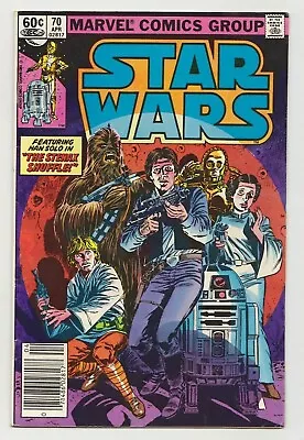 Buy Star Wars Marvel Comics #70 1983 Featuring Han Solo,Chewbacca,and Luke • 19.44£
