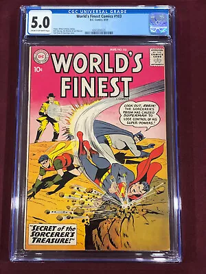 Buy World's Finest 103 Cgc 5.0 Bill Finger Curt Swan 1959 Batman Superman • 124.20£