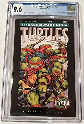 Buy TEENAGE MUTANT NINJA TURTLES #59 CGC 9.6   MIRAGE 1993 Slabbed 5/17/24!! • 50.47£