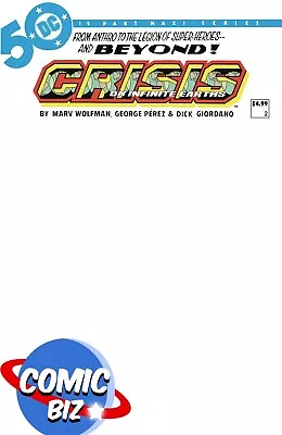 Buy Crisis On Infinite Earths #2 (of 12) Facsimile (2024) 1st Print *blank Variant* • 6.20£