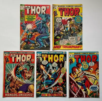 Buy Marvel Comics The Mighty Thor Issues 170, 194, 197, 214, 215 • 25£