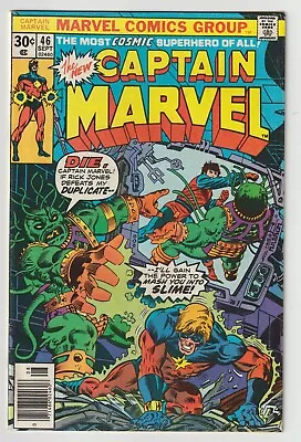 Buy CAPTAIN MARVEL #46 CHRIS CLAREMONT! BRONZE AGE MARVEL COMICS 1976! Fine Range • 3.88£