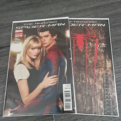 Buy AMAZING SPIDERMAN #1-2 ANDREW GARFIELD MOVIE COVER 2012 EMMA STONE Marvel Comic • 100£