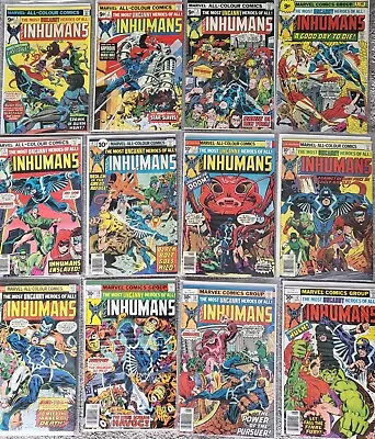Buy The Inhumans First Series Issues 1-12, Mint Condition, (Marvel Comics 1975/76) • 65£
