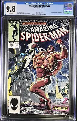 Buy Amazing Spider-Man #293 CGC NM/M 9.8 Kraven's Last Hunt Part 2! Mike Zeck Art! • 98.63£