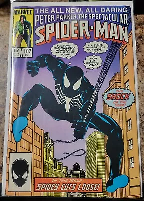 Buy Spectacular Spider-Man #107 Key 1st Appearance Sin-Eater Marvel Comic 1985 FN-VF • 10.10£