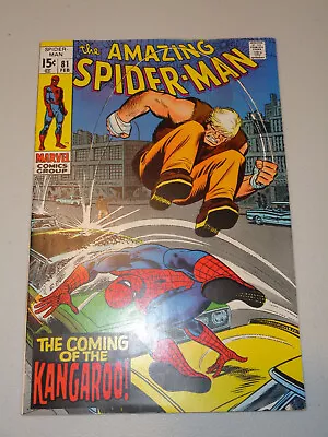 Buy AMAZING SPIDER-MAN #81 (1970; Stunning NM- 9.2 Or Better...But Has Small Stain) • 48.54£