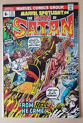 Buy Marvel Spotlight #12  (Marvel 1973) 1st Full Appearance Son Of Satan VFN+ (8.5) • 70£