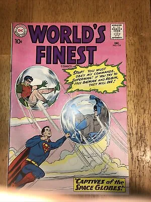 Buy WORLD'S FINEST #114 1960 DC SUPERMAN BATMAN ROBIN GREEN ARROW Nice Copy • 36.50£