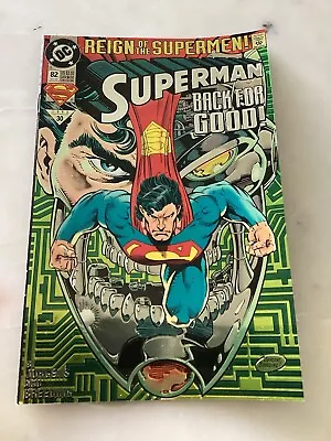 Buy Superman #82- Reign Of The Supermen  Tie-In, Metallic Foil VARIANT Cover! • 6.22£