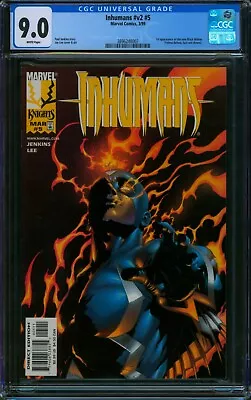Buy Inhumans V2 #5 ⭐ CGC 9.0 ⭐ 1st App Of New Black Window Yelana Belova Marvel 1999 • 84.65£