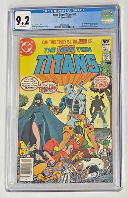 Buy The New Teen Titans # 2 (1980) CGC 9.2!! 1st Appearance Of Deathstroke • 155.31£