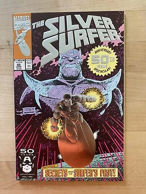 Buy Silver Surfer #50 - Marvel Comics, Thanos, Infinity Gauntlet, Infinity War! • 7.77£