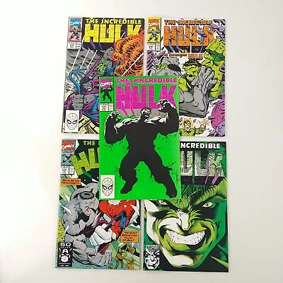 Buy The Incredible Hulk #375 376 377 378 379 Lot 8.0-9.2 Santa (1990 Marvel Comics) • 19.41£