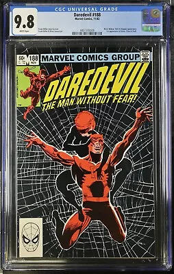 Buy Daredevil #188 CGC 9.8 Black Widow, Stick, Kingpin Appearance - 4451555009 • 77.66£