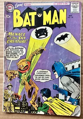 Buy BATMAN #135 (1960) DC Silver Age; Loose Cvr; Second Batman II & Robin II; Good+ • 34.95£