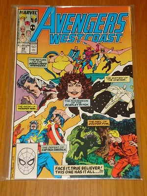 Buy West Coast Avengers #49 Vol 1 Marvel Comic October 1989 • 3.49£