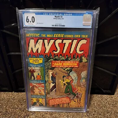 Buy 1951 Timely Comics Mystic 2 CGC 6.0 OW Pre Code Horror • 388.30£