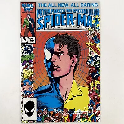 Buy Peter Parker The Spectacular Spider-Man #120 Vintage 1986 Marvel Bag & Board • 6.21£