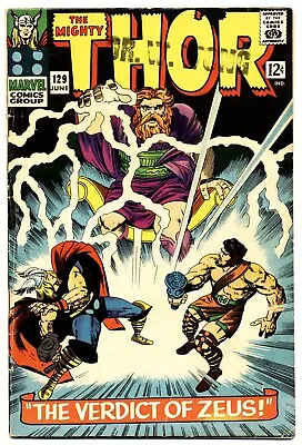 Buy THOR #129 G/VG, 1st Appearance Of Ares. Stan Lee, Jack Kirby, Marvel Comics 1966 • 15.56£