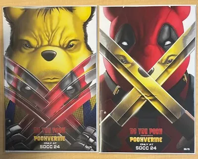 Buy Do You Pooh Deadpool 3 Movie Poster Homage 2 Book Set 2024 SDCC Marat Mychaels • 58.34£