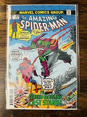 Buy Amazing Spider-man #122 Facsimile Marvel 2022 Green Goblin Death 🔥 Nm+ Cgc Rdy • 15.49£