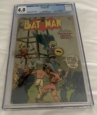 Buy BATMAN # 86 CGC 4.0 OW First Appearance Of The Batmarine 1954 Golden Age Comic • 228.98£