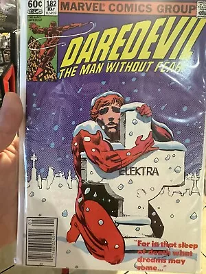 Buy Daredevil #182 1982 Marvel Comics VF Frank Miller Elektra Star Stamped • 10.09£