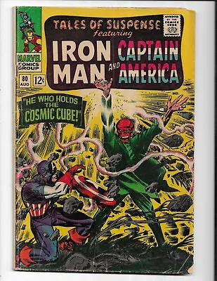 Buy Tales Of Suspense 80 1966 Marvel Comics G/VG 3.0 Red Skull Captain America • 18.64£