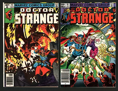 Buy Lot 4 Doctor Strange Comics #42, #52 And #60 And 61 (1983 Dracula Darkhold) • 18.63£