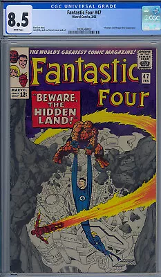 Buy Fantastic Four #47 Cgc 8.5 1st Maximus Black Bolt Brother White Pages • 255.50£