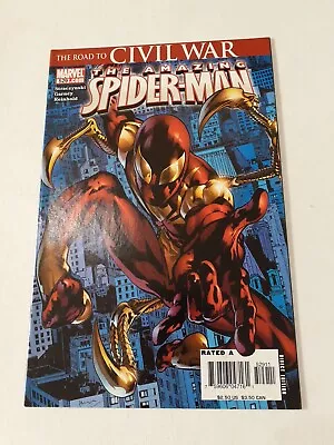 Buy Amazing Spider-Man Issue 529 1st Print 1st Appearance Iron Spider 🔑 Civil War • 19£