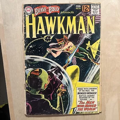 Buy BRAVE AND THE BOLD Presents HAWKMAN #44 ( 1963 DC Comics ) See Photos Please • 6.21£