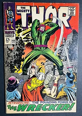 Buy Thor #148 Marvel Comics 1968 Jack Kirby Cover With 1st Appearance The Wrecker! • 29.50£