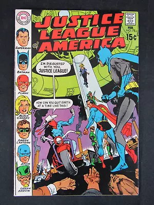 Buy Justice League Of America #78 (1970) Key 1st SA Vigilante FN 5.5-6.0 DE548 • 15.49£