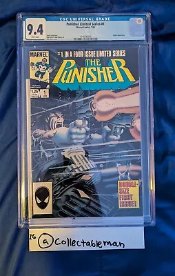 Buy The Punisher Limited Series #1 CGC 9.4 NM 1986 - 1st Solo Series! • 112.61£