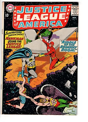 Buy Justice League Of America #31 (1964) - Grade 7.5 - Hawkman Joins Mike Sekowsky! • 77.66£