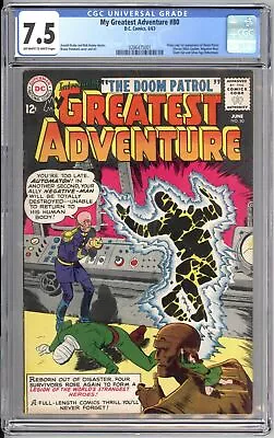 Buy My Greatest Adventure #80 CGC 7.5 DC 1963 1st Doom Patrol! Key Silver! L5 281 Cm • 1,937.64£