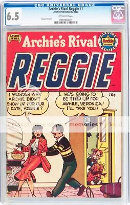 Buy Archie's Rival Reggie #1 CGC 6.5 CGC 1950 From Pep #22 Jackpot #4 Cm • 1,704.66£